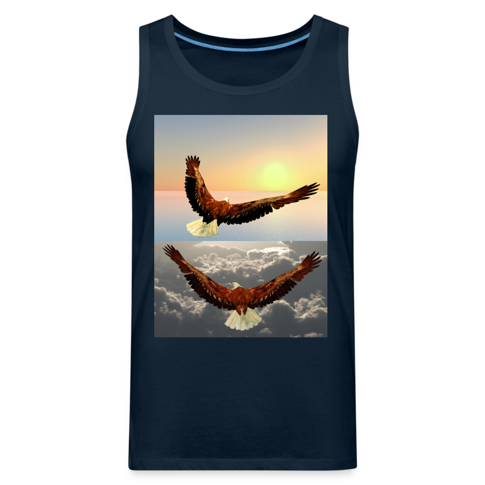 Adult Stars & Stripes T-Shirt | LAT Code Five™ 3976 - deep navy