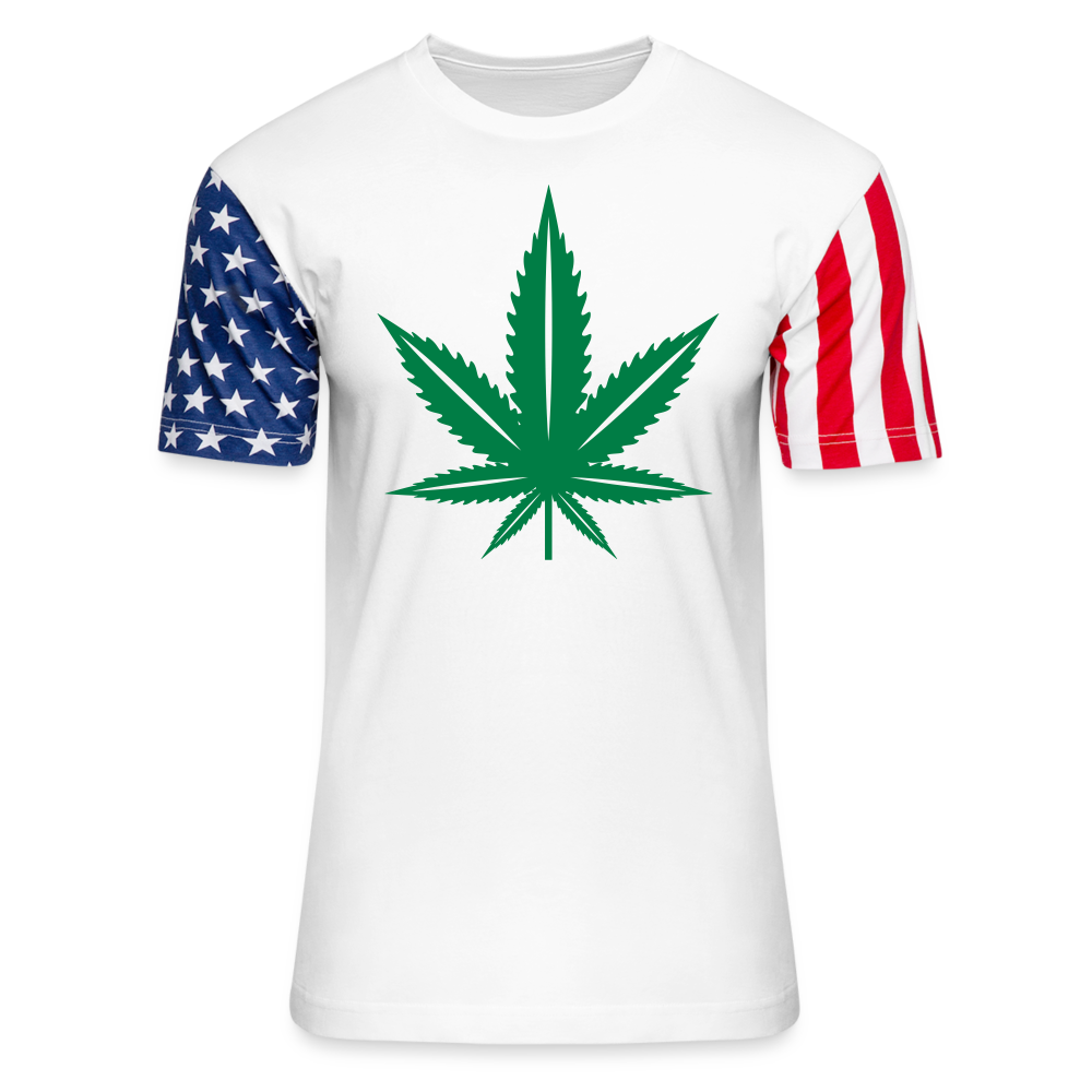 Adult Stars & Stripes T-Shirt | LAT Code Five™ 3976 - white