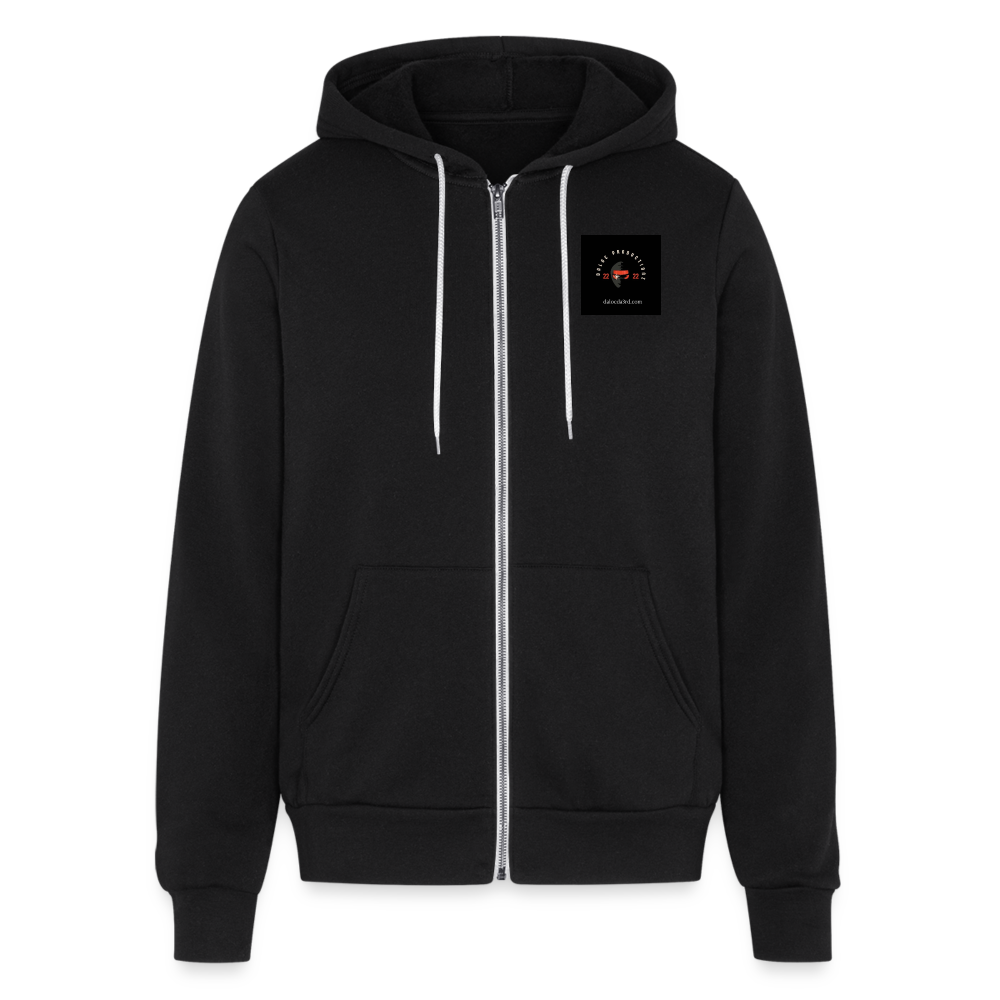 Bella + Canvas Unisex Full Zip Hoodie - black