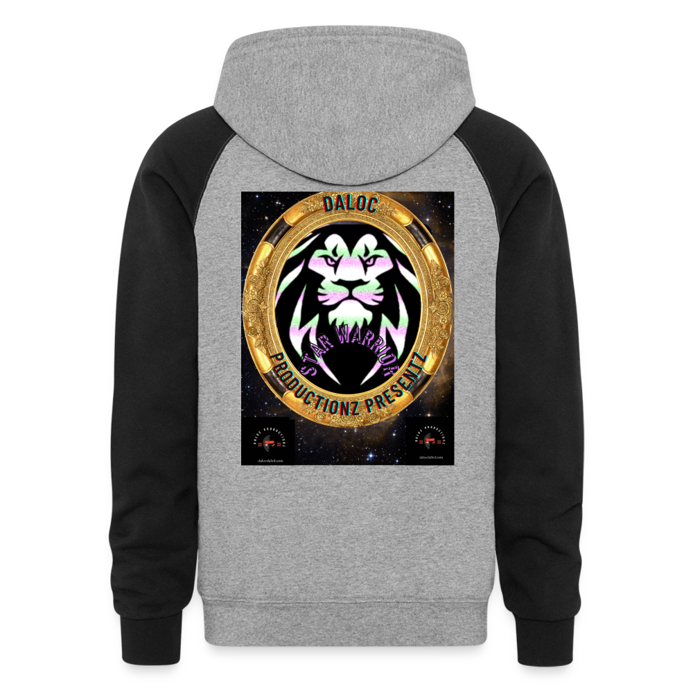 Colorblock Hoodie - heather gray/black
