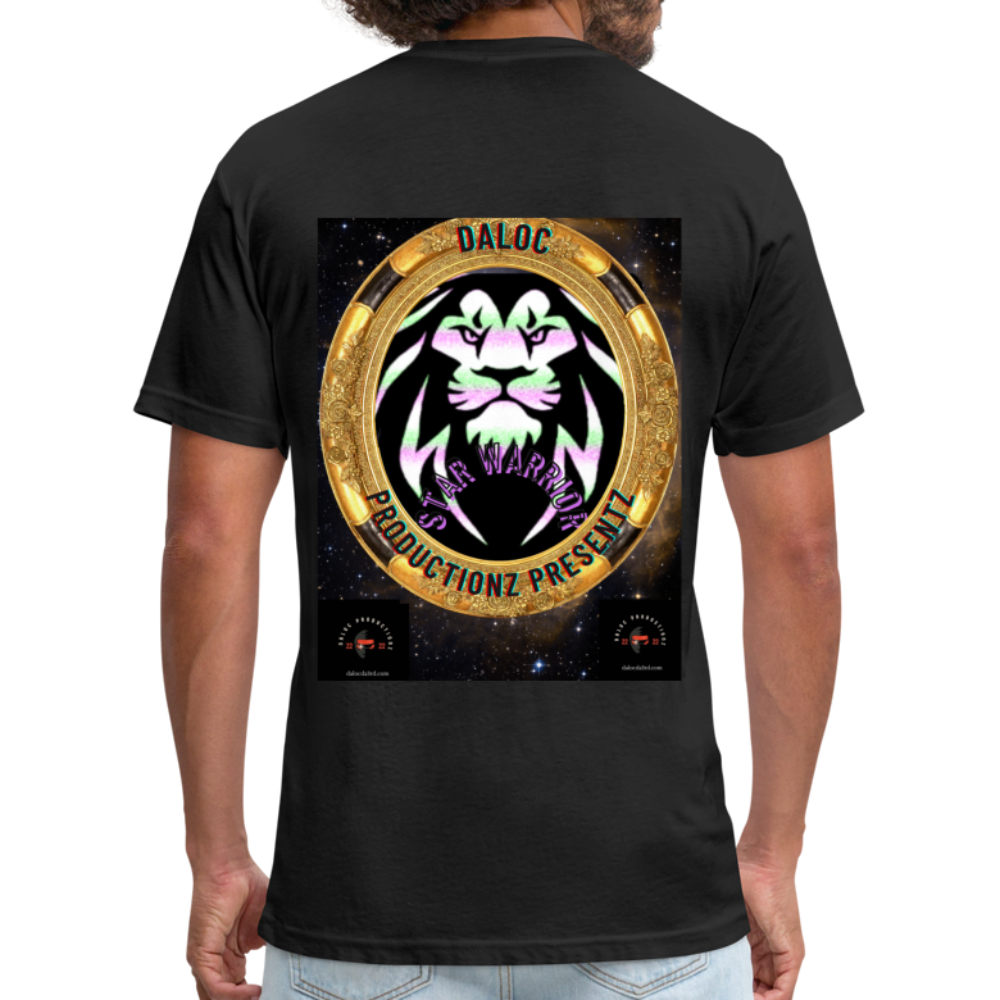 Fitted Cotton/Poly T-Shirt by Next Level - black