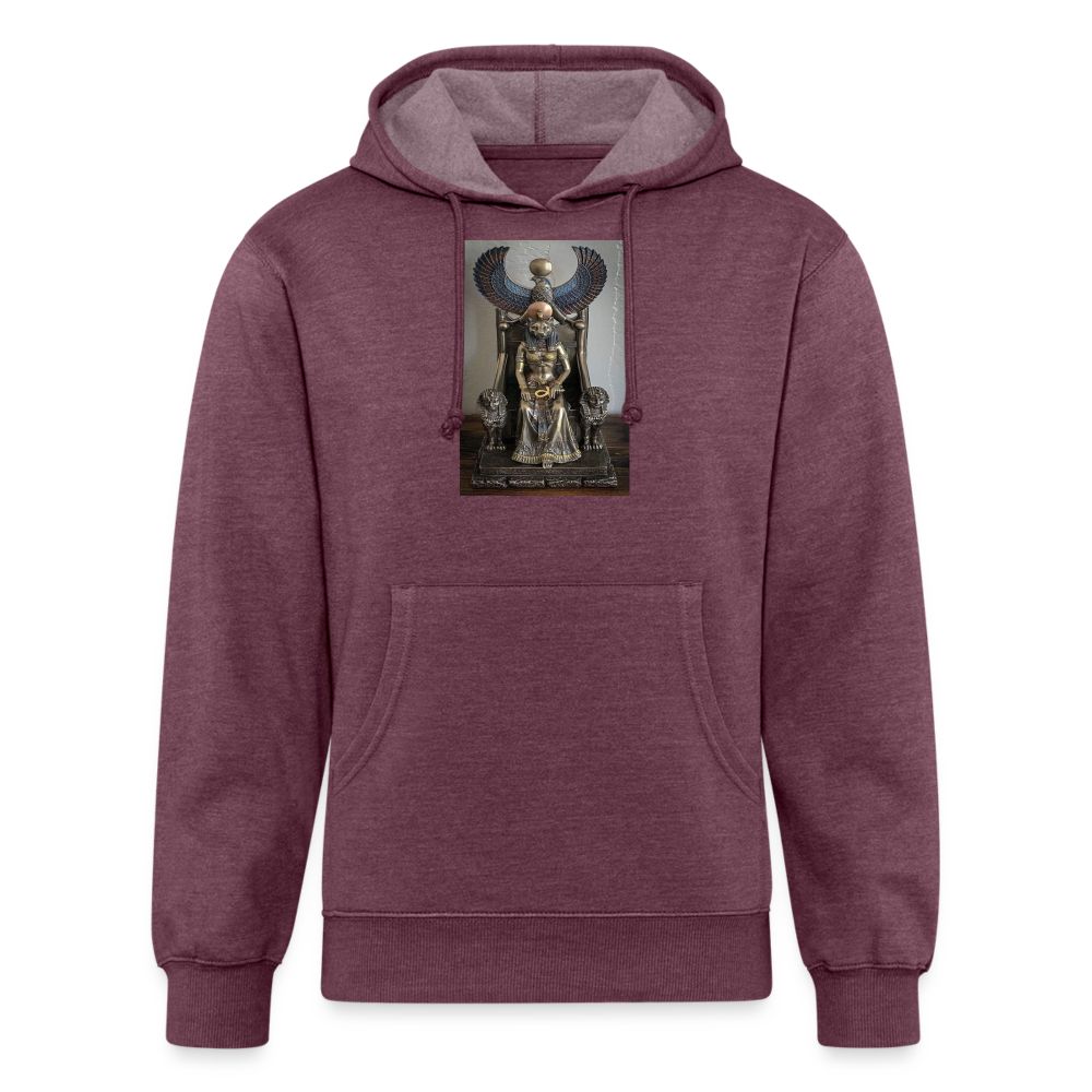 Unisex Organic Hoodie - heather burgundy