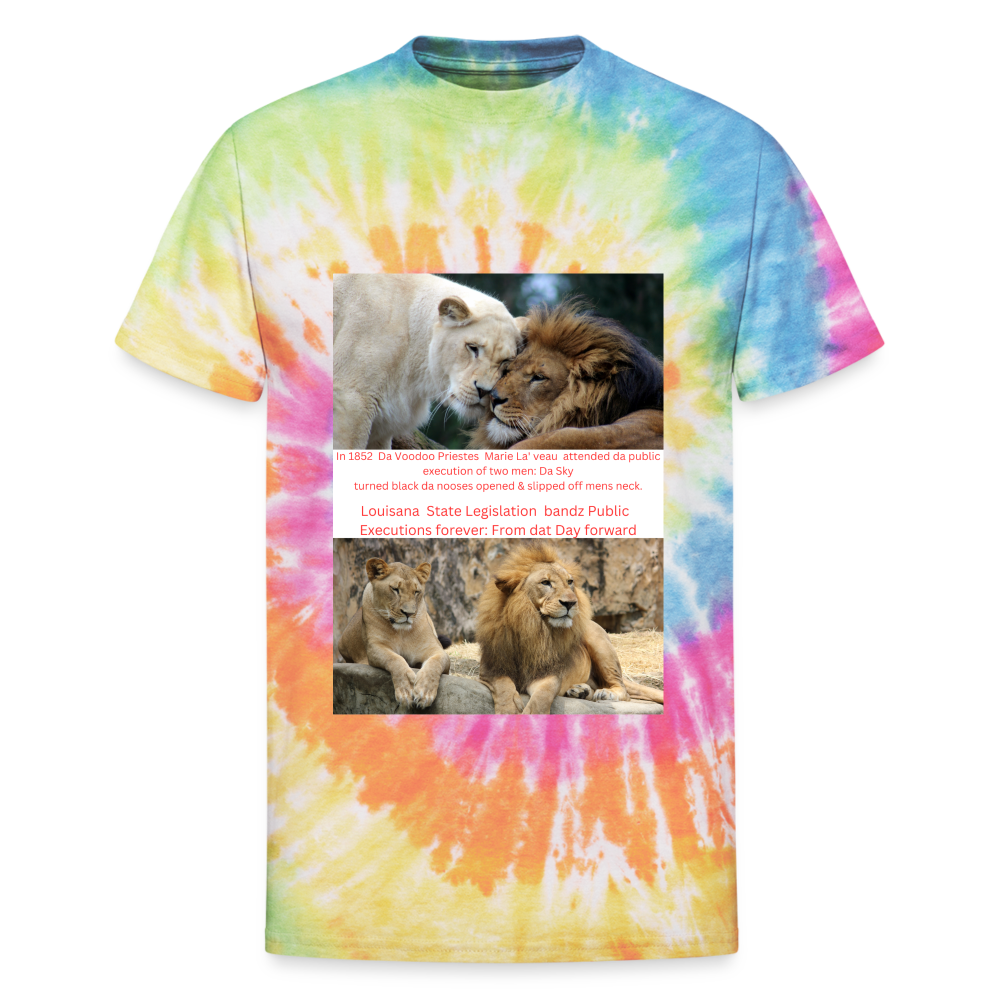 Unisex Tie Dye T-Shirt - rainbow