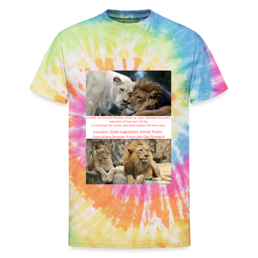 Unisex Tie Dye T-Shirt - rainbow