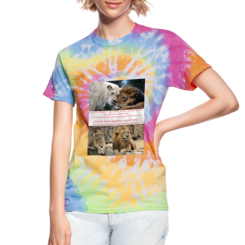 Unisex Tie Dye T-Shirt - rainbow