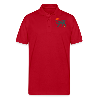 Gildan Men’s 50/50 Jersey Polo - red