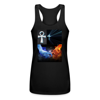 Women’s Performance Racerback Tank Top - black