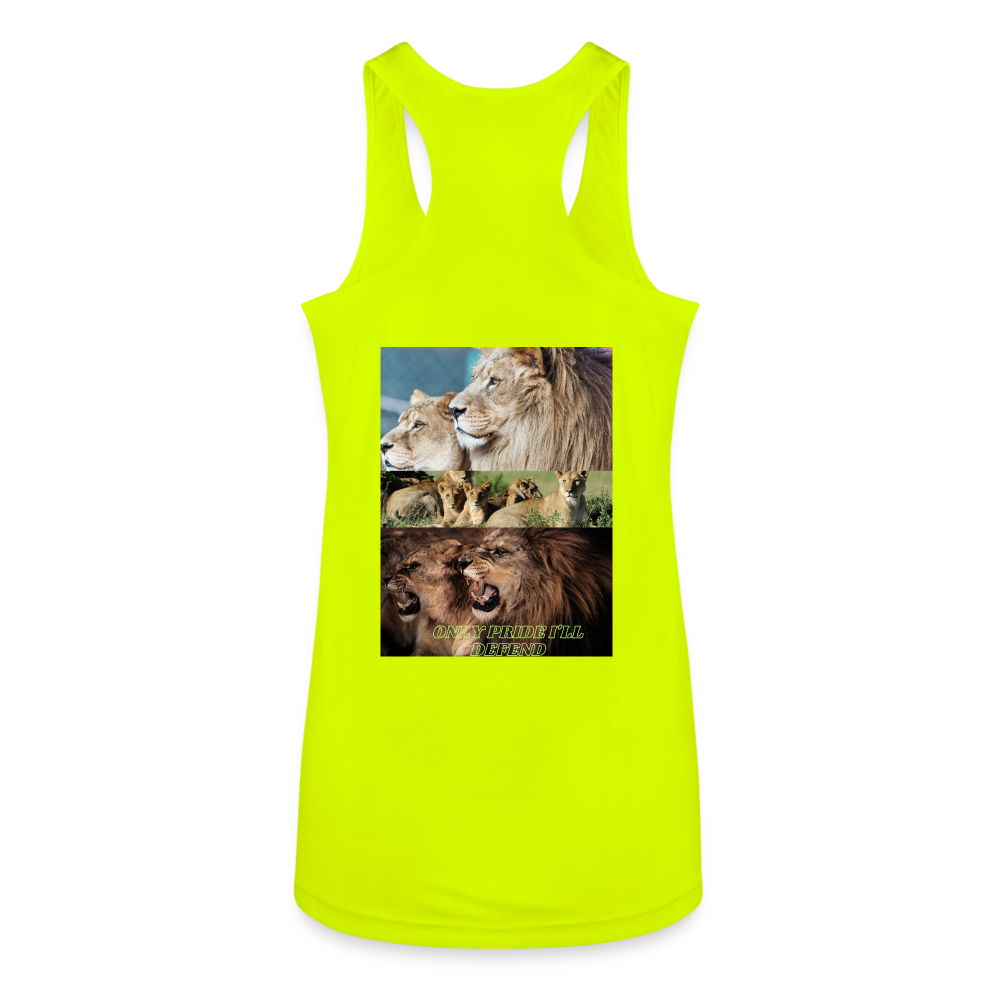 Women’s Performance Racerback Tank Top - neon yellow