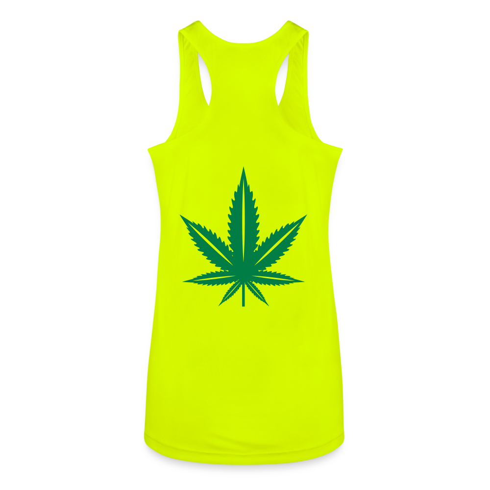 Women’s Performance Racerback Tank Top - neon yellow