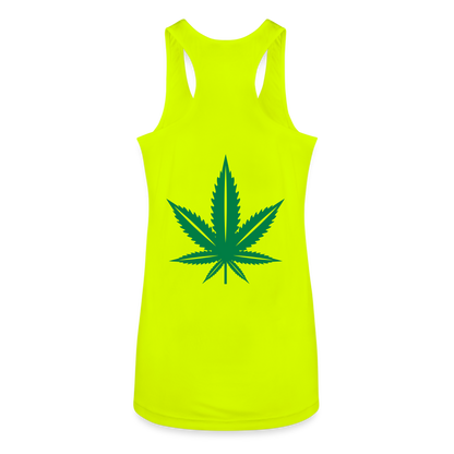 Women’s Performance Racerback Tank Top - neon yellow