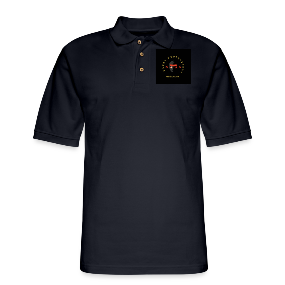 Men's Pique Polo Shirt - midnight navy